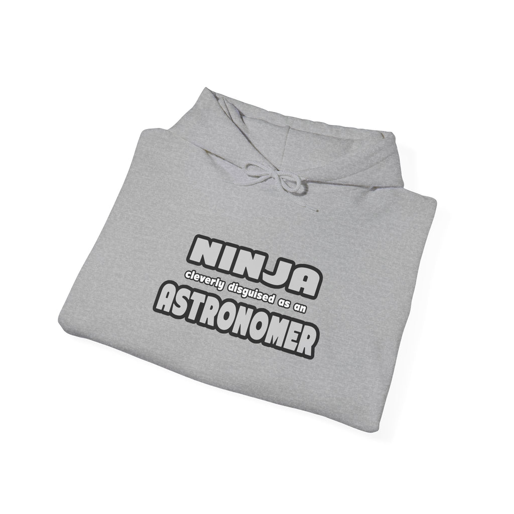 Ninja Cleverly Disguised As An Astronomer - Unisex Heavy Blend™ Hooded Sweatshirt