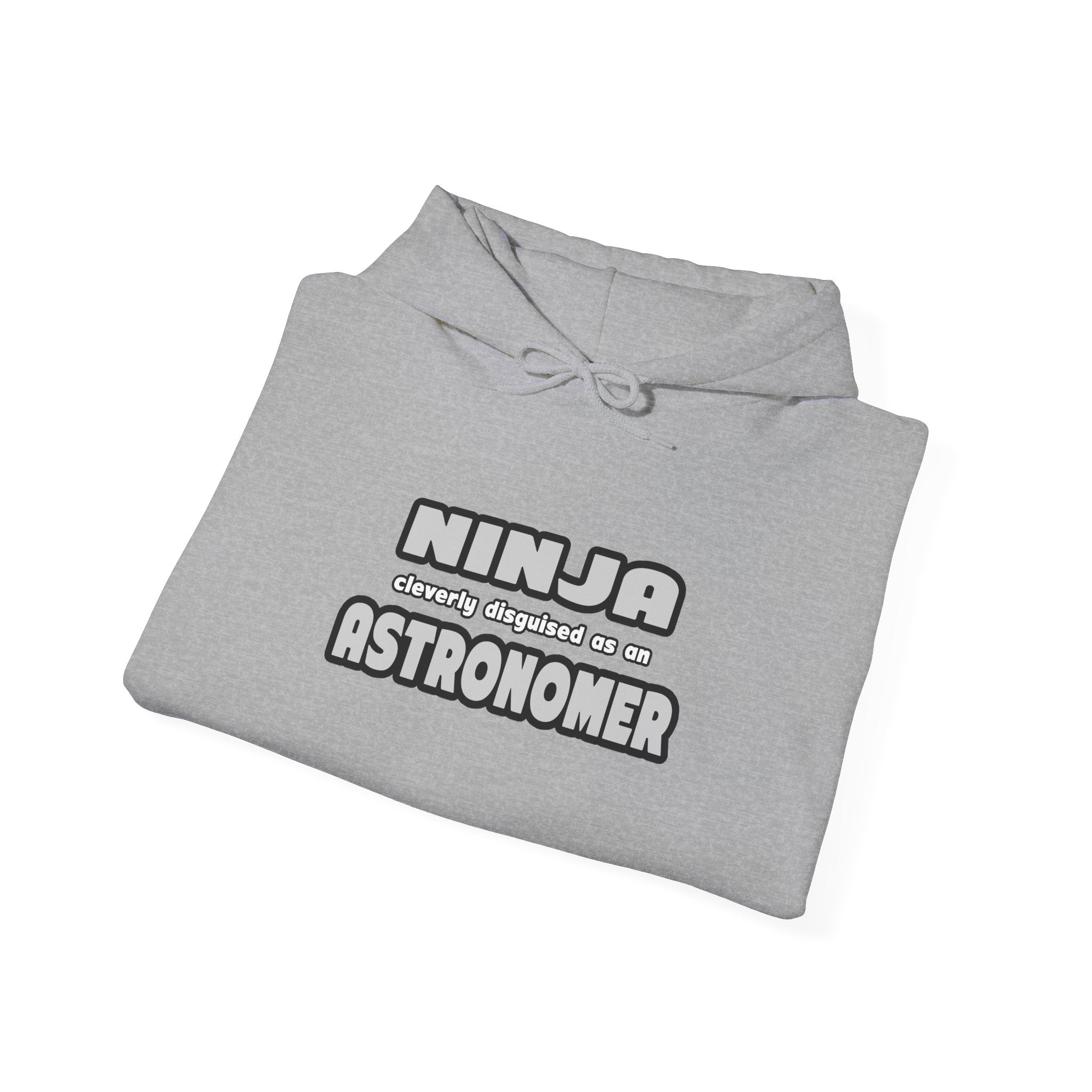 Ninja Cleverly Disguised As An Astronomer - Unisex Heavy Blend™ Hooded Sweatshirt