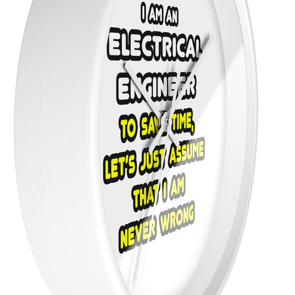 Funny Electrical Engineer T Shirts and Gifts - Wall Clock