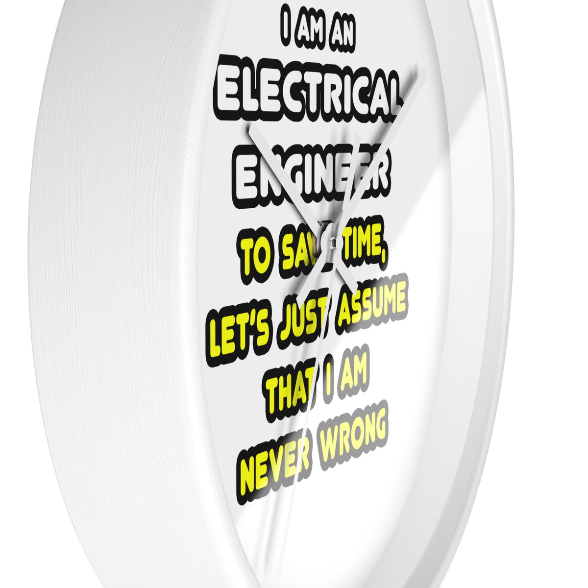 Funny Electrical Engineer T Shirts and Gifts - Wall Clock