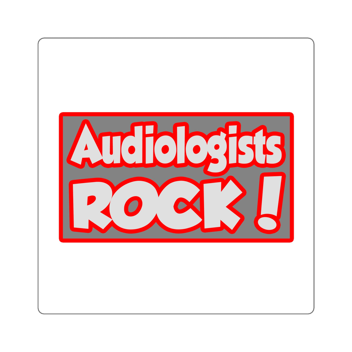 Audiologists Rock! - Square Stickers