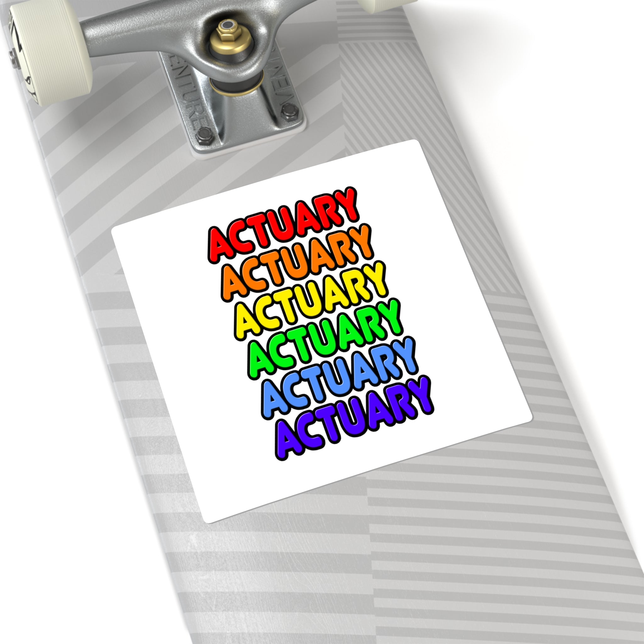 Rainbow Actuary - Square Stickers