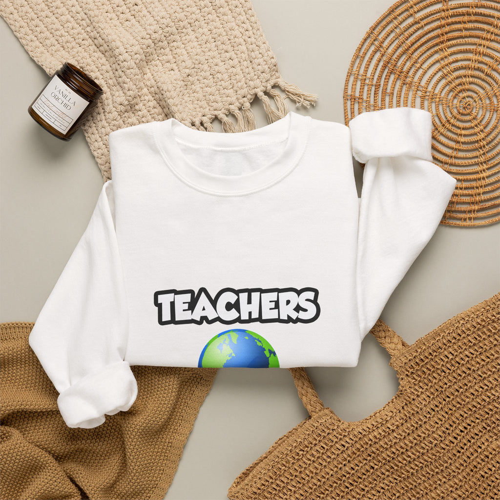 Teachers...Making the World a Better Place - Unisex Heavy Blend™ Crewneck Sweatshirt