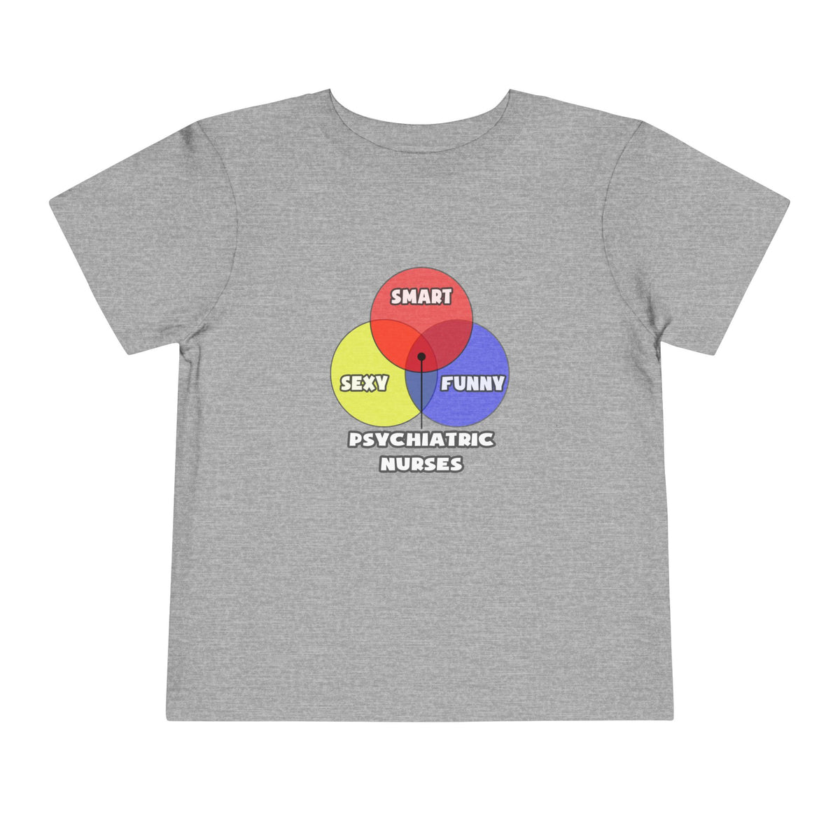 Venn Diagram .. Psychiatric Nurses - Toddler Short Sleeve Tee