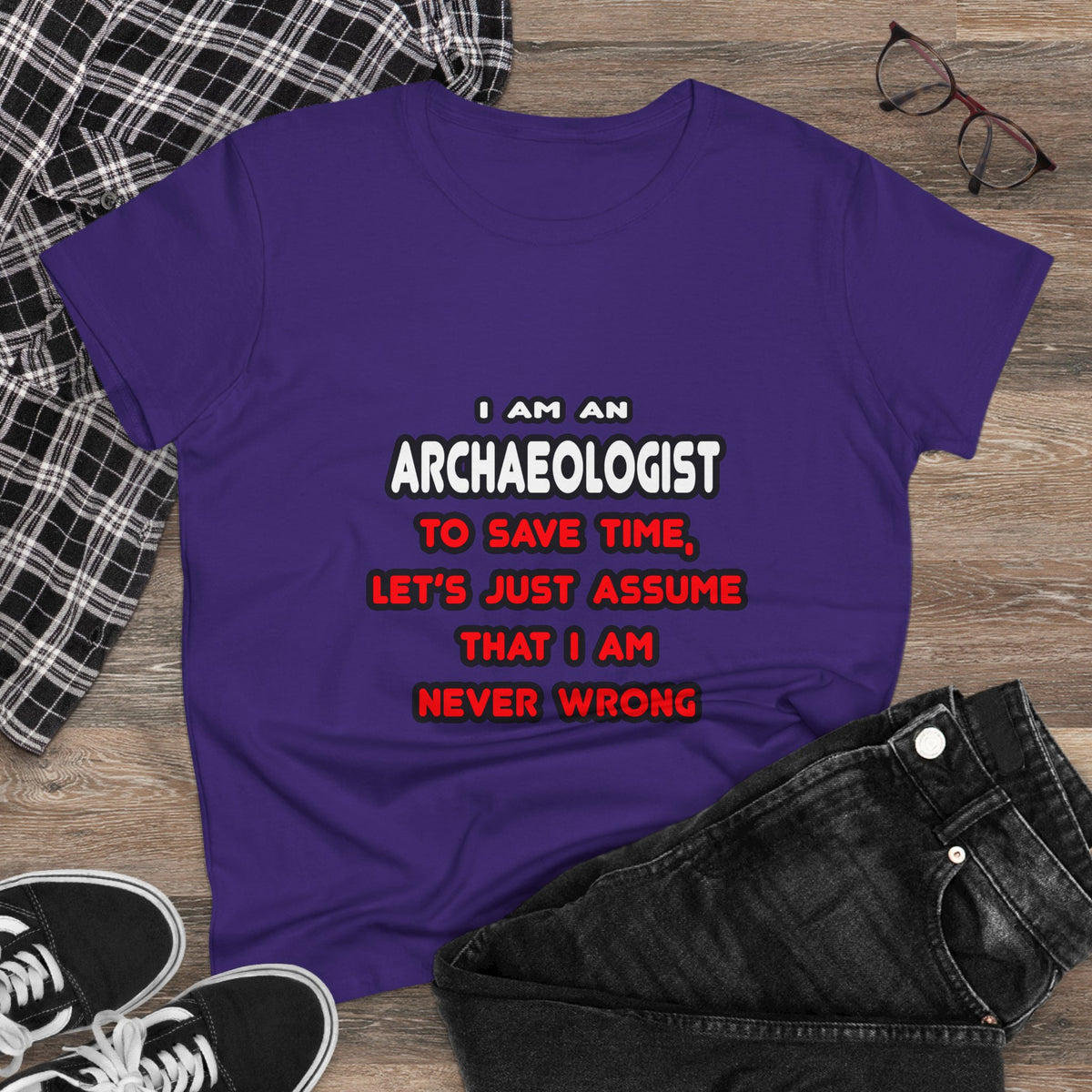 Funny Archaeologist T Shirts and Gifts - Women's Midweight Cotton Tee
