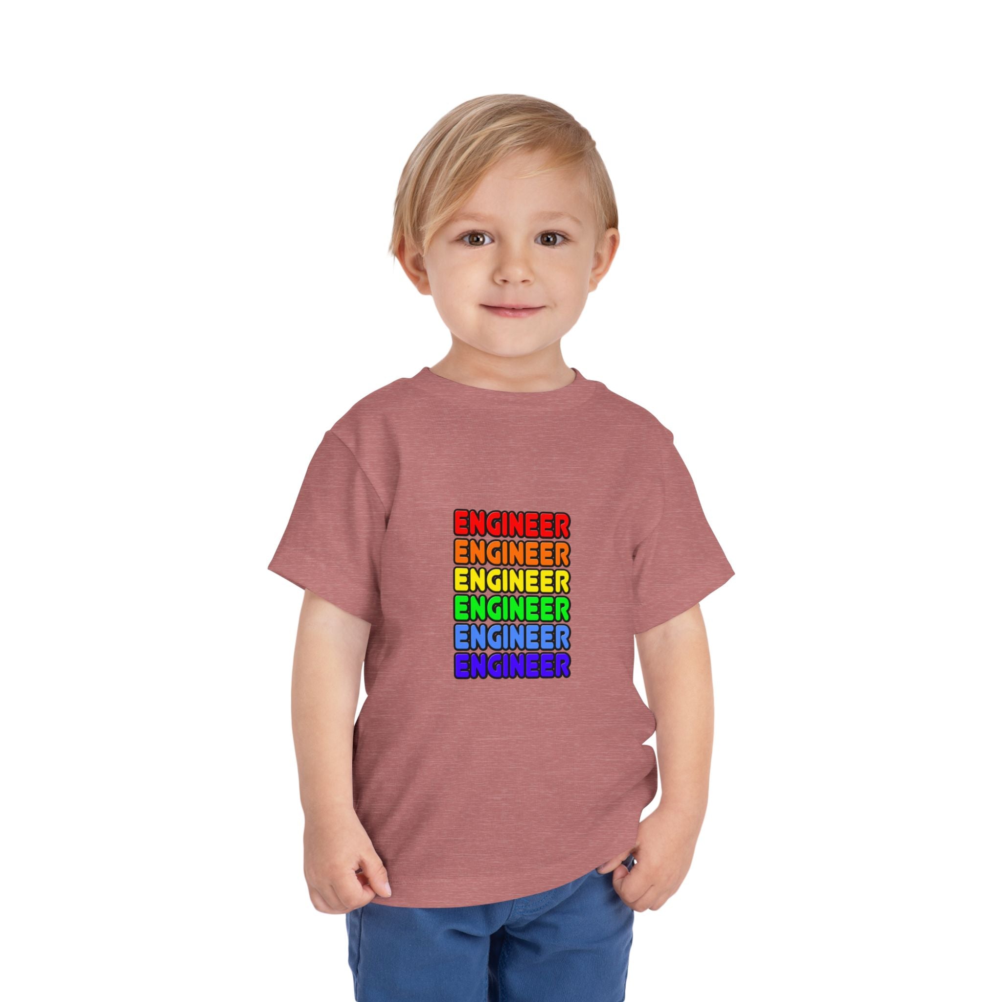 Rainbow Engineer - Toddler Short Sleeve Tee