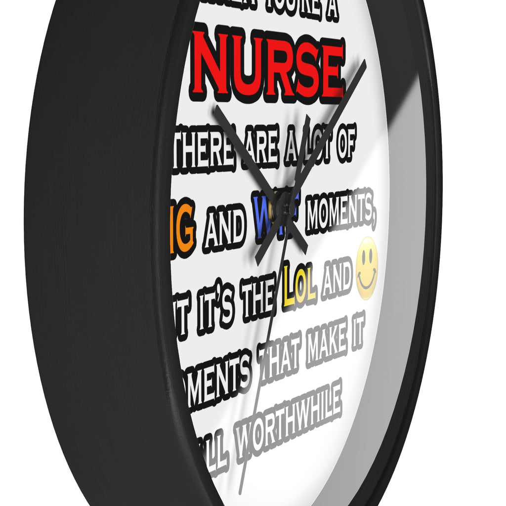 Nurse ... OMG WTF LOL - Wall Clock