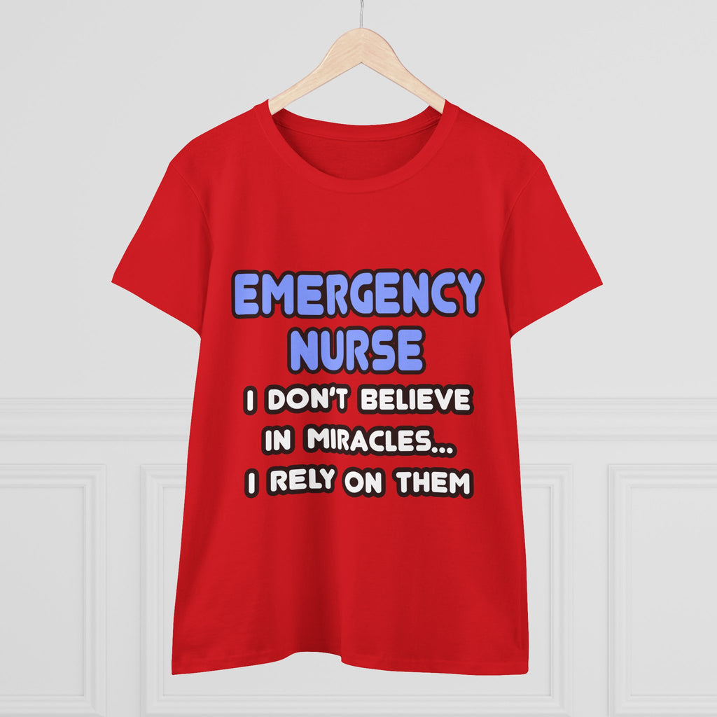 Miracles and Emergency Nurses - Women's Midweight Cotton Tee