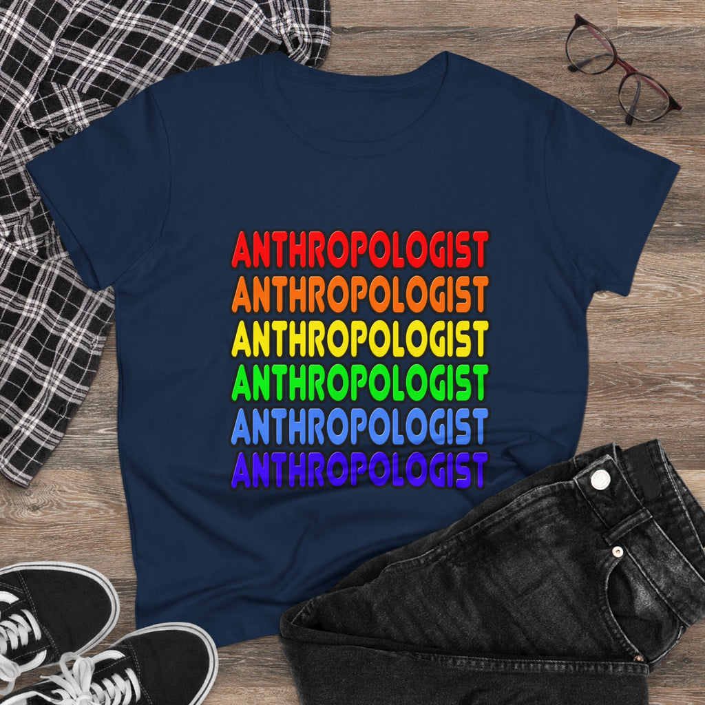 Rainbow Anthropologist - Women's Midweight Cotton Tee