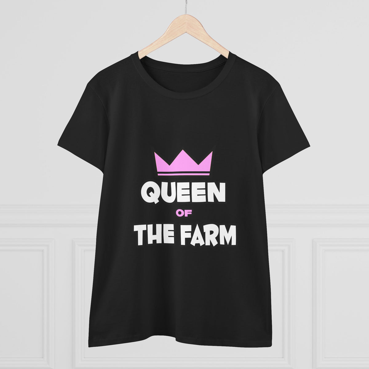 Queen of The Farm - Women's Midweight Cotton Tee