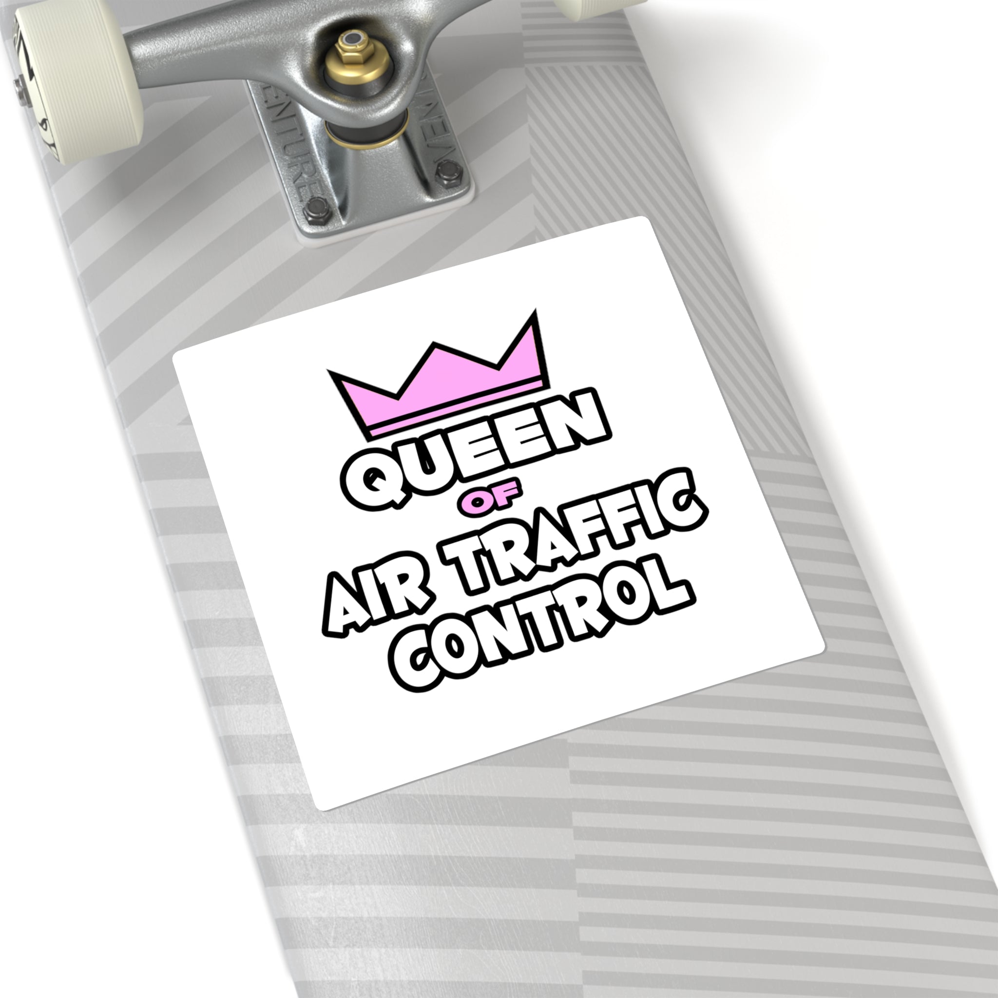 Queen of Air Traffic Control - Square Stickers