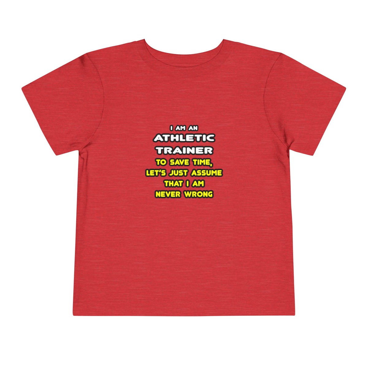 Funny Athletic Trainer T Shirts - Toddler Short Sleeve Tee