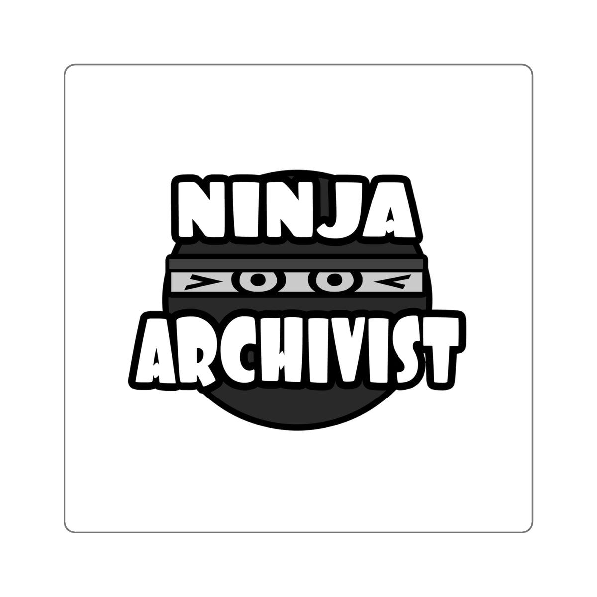 Ninja Archivist - Square Stickers