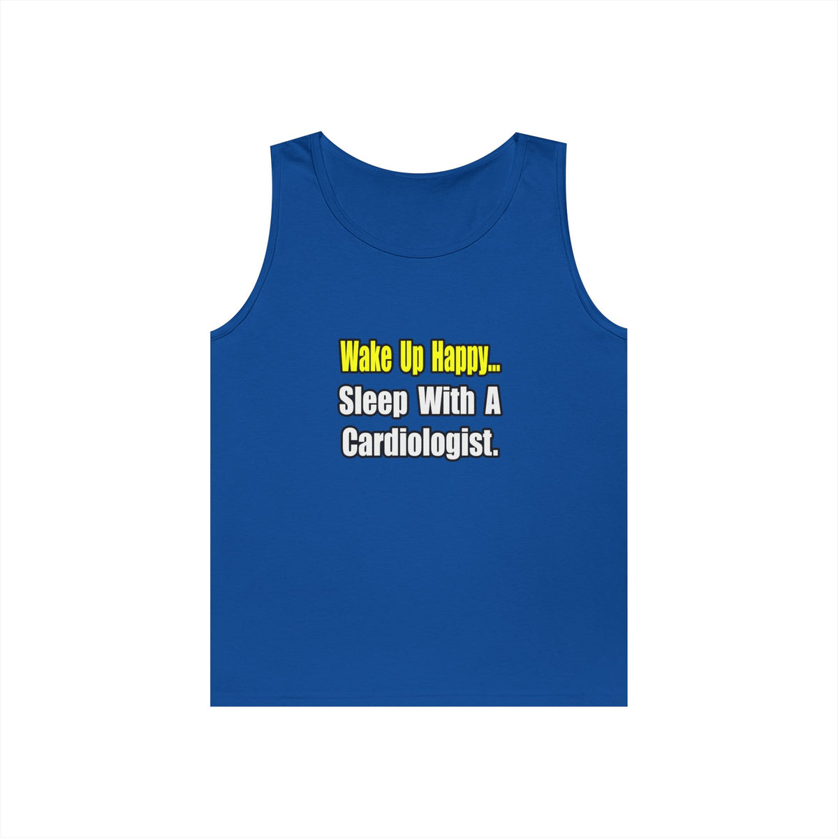 Sleep With a Cardiologist - Unisex Heavy Cotton Tank Top