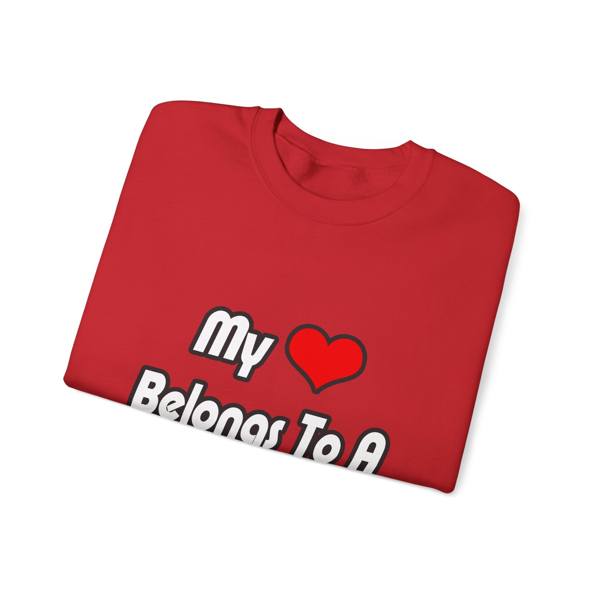 My Heart Belongs To A Teacher - Unisex Heavy Blend™ Crewneck Sweatshirt