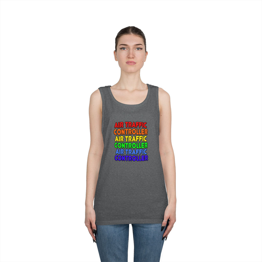 Rainbow Air Traffic Controller - Unisex Heavy Cotton Tank Top