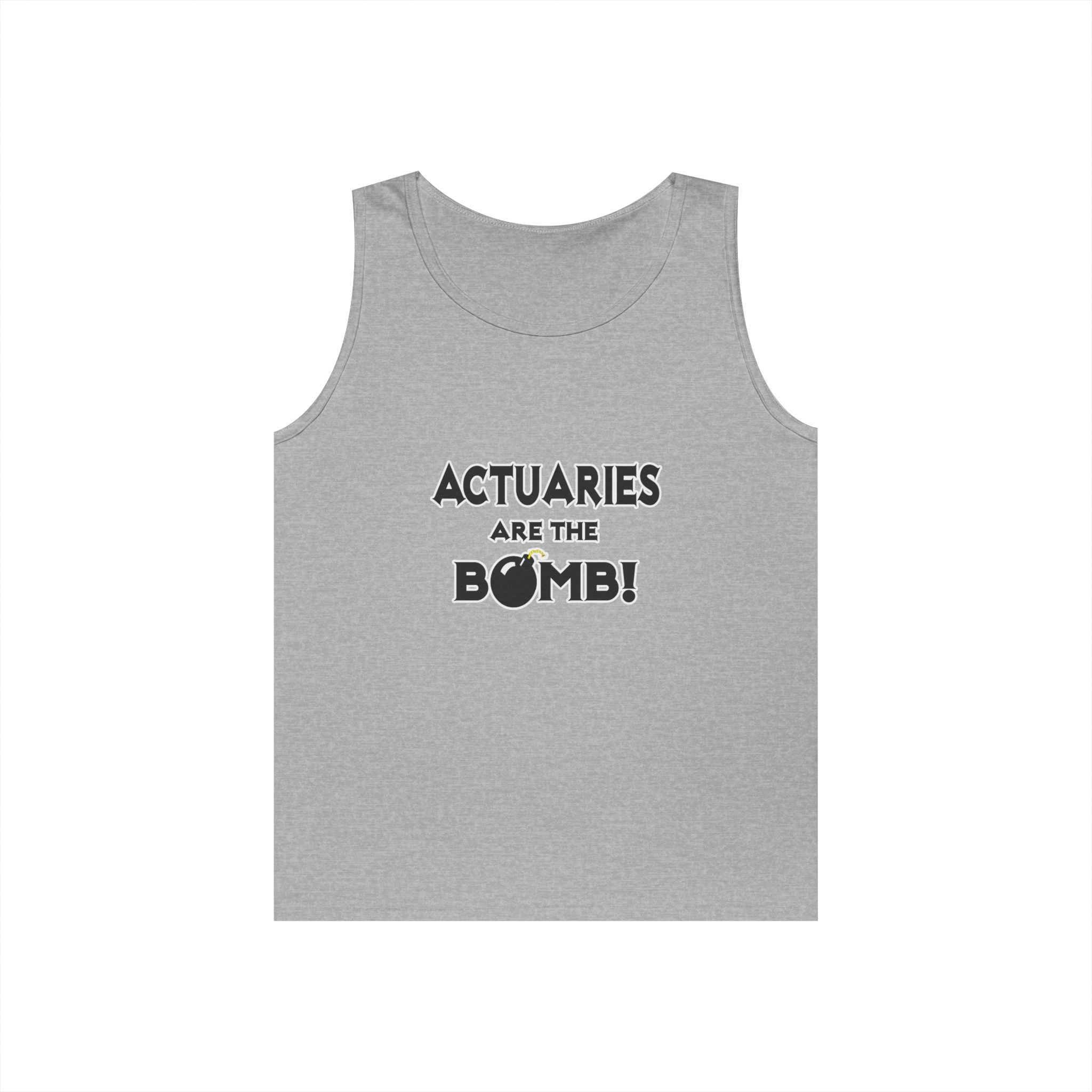 Actuaries Are The Bomb! - Unisex Heavy Cotton Tank Top