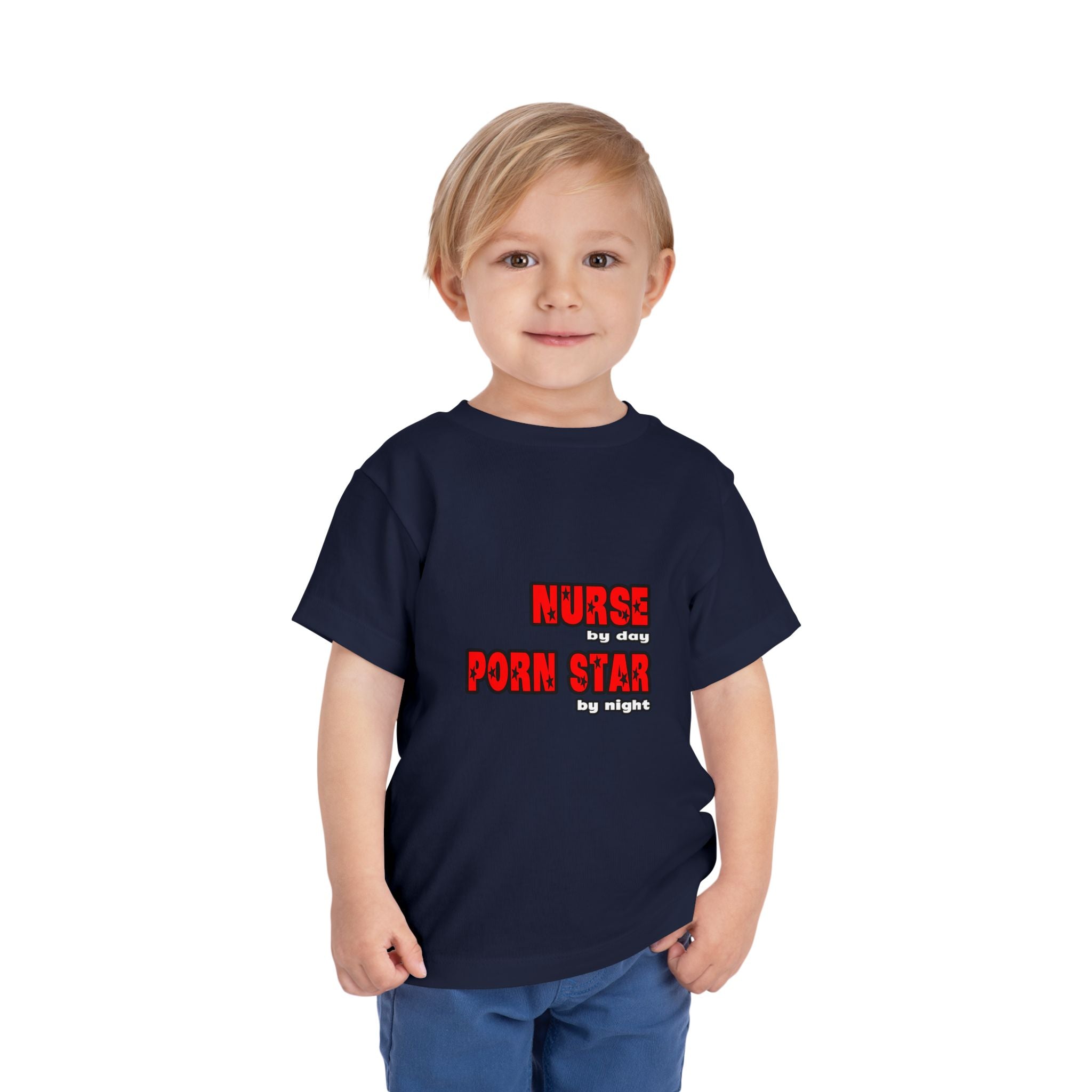 Nurse By Day...Porn Star By Night - Toddler Short Sleeve Tee