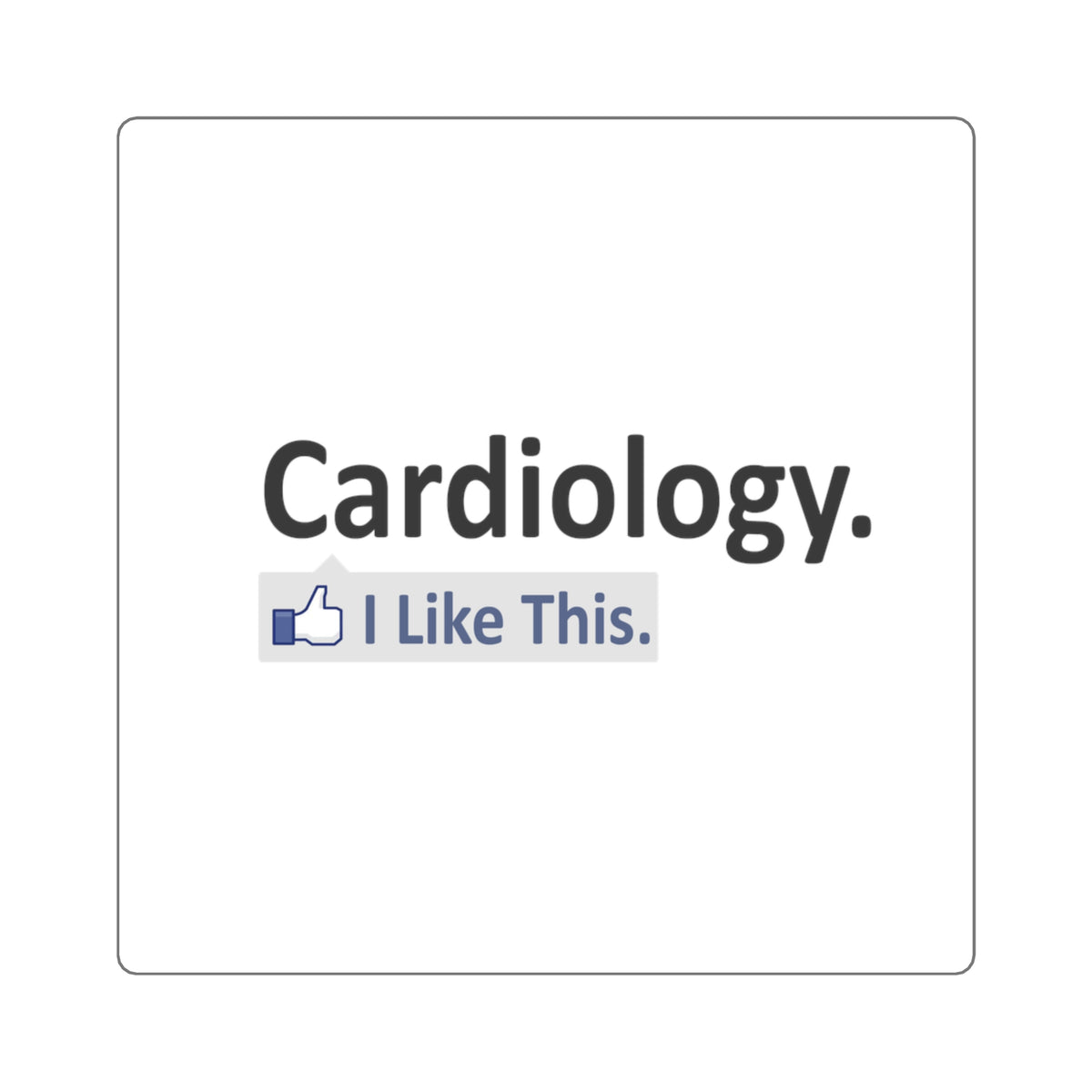 Cardiology...I Like This - Square Stickers