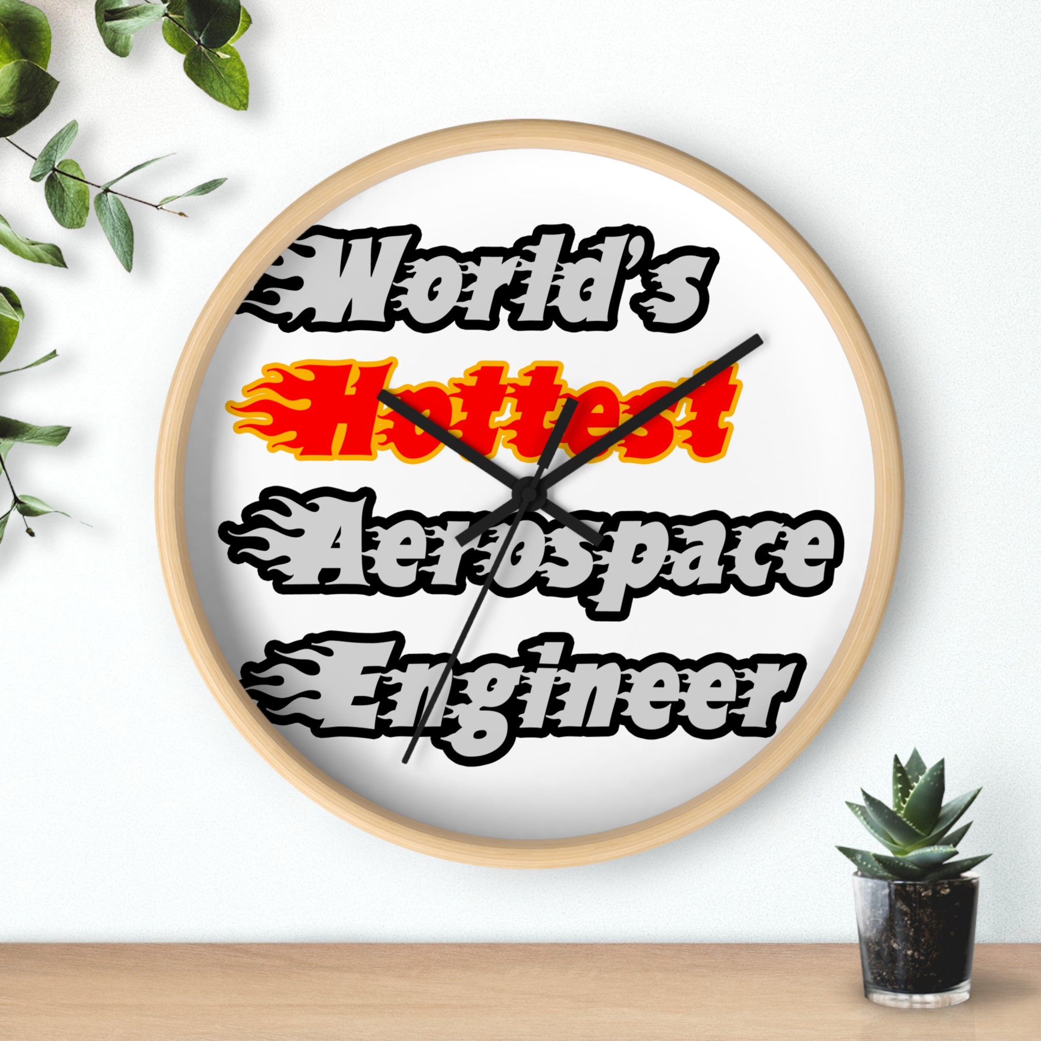 World's Hottest Aerospace Engineer - Wall Clock