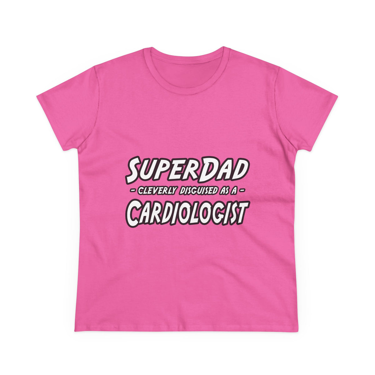 SuperDad...Cardiologist - Women's Midweight Cotton Tee