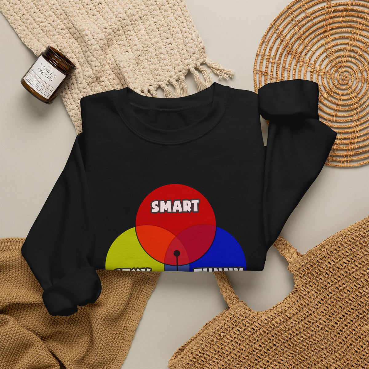 Venn Diagram .. Chemical Engineers - Unisex Heavy Blend™ Crewneck Sweatshirt