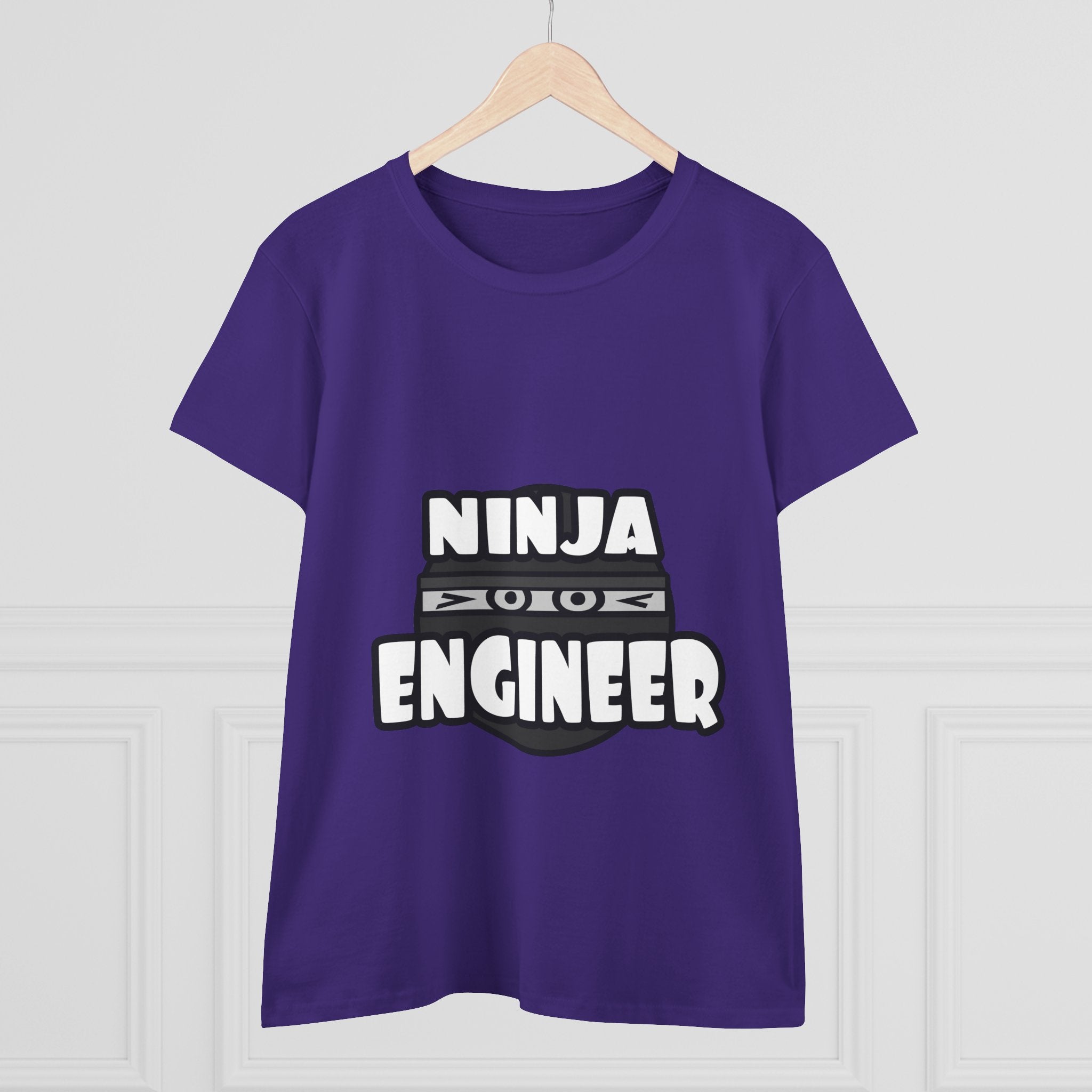Ninja Engineer (2) - Women's Midweight Cotton Tee