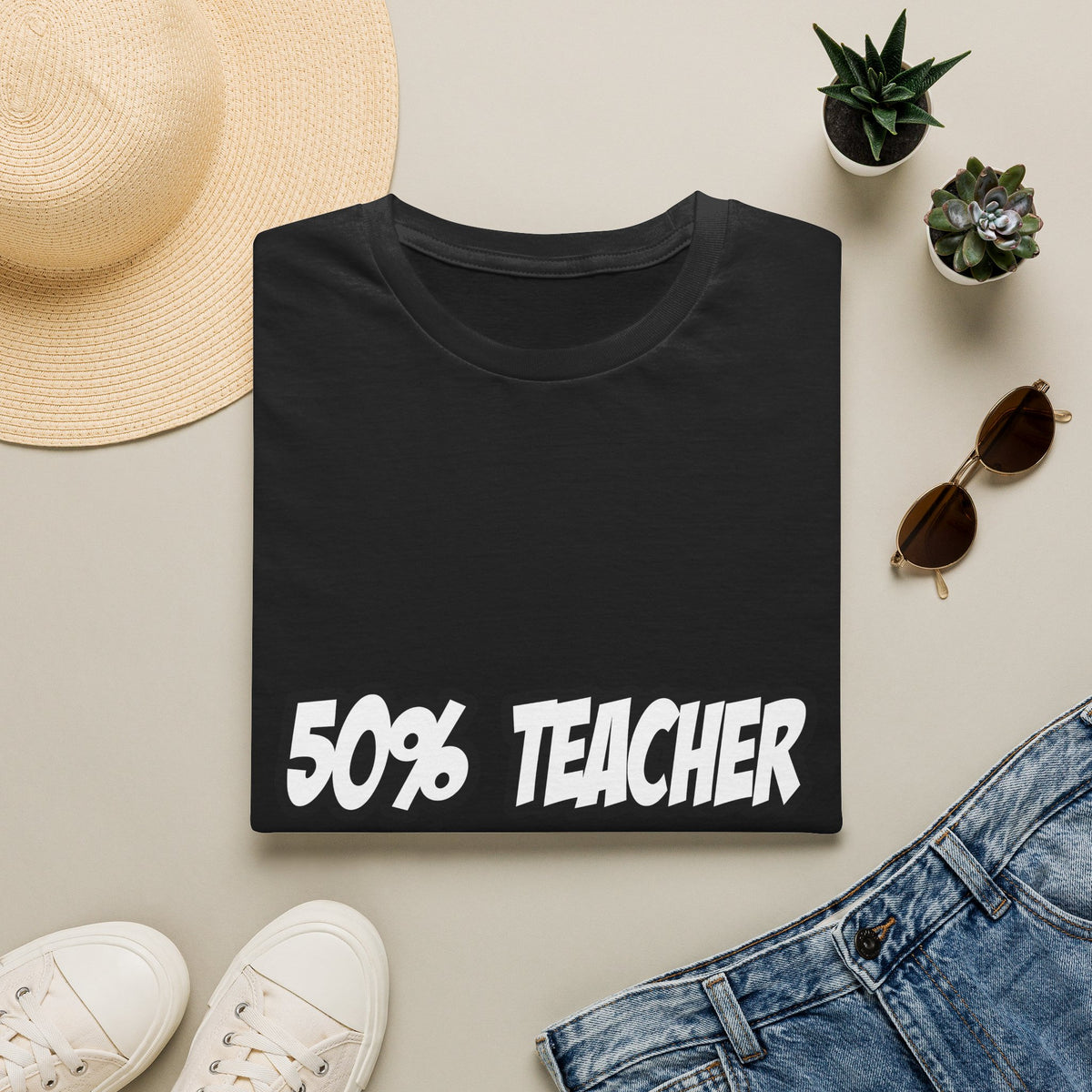 Half Teacher...Half Superhero - Unisex Softstyle T-Shirt