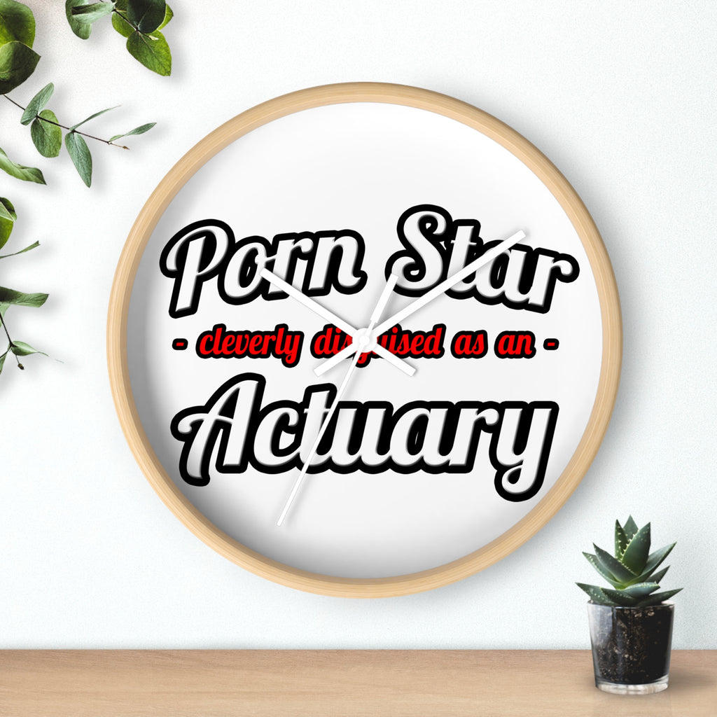 Porn Star ... Actuary - Wall Clock