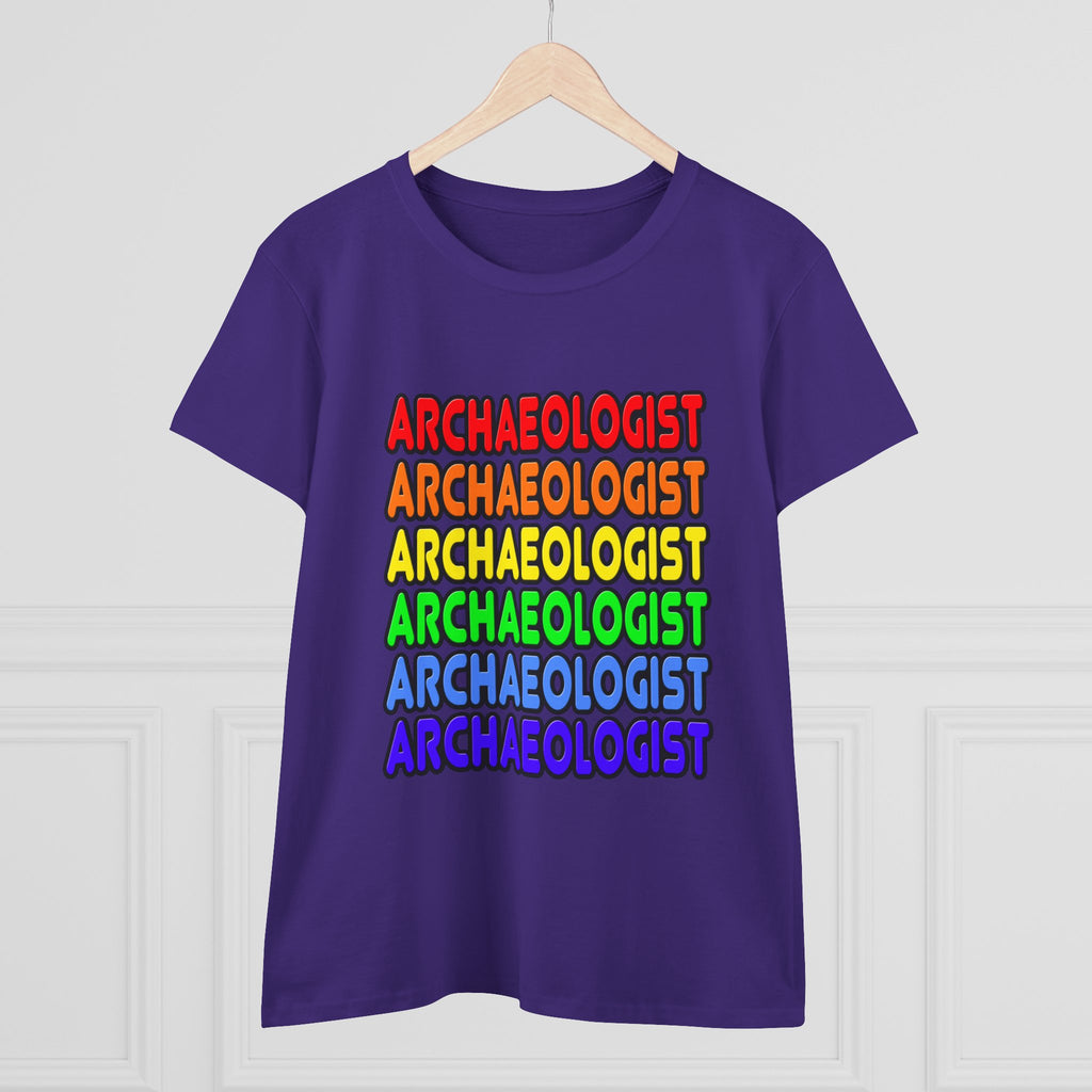 Rainbow Archaeologist - Women's Midweight Cotton Tee