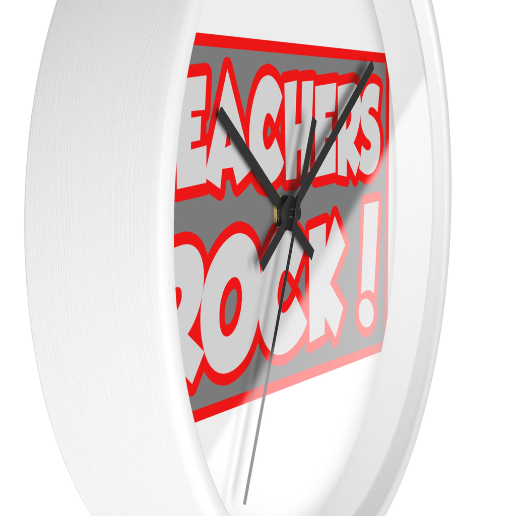 Teachers Rock! - Wall Clock