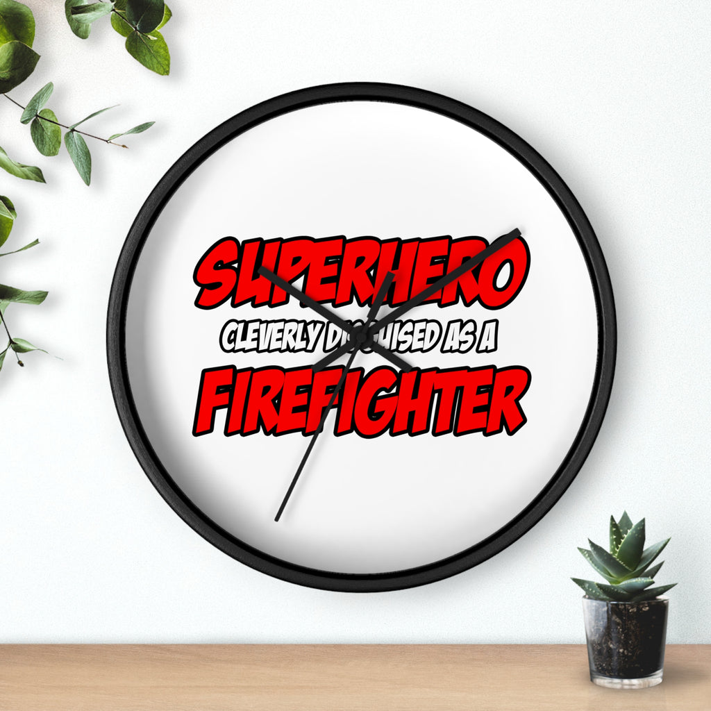 Superhero...Firefighter - Wall Clock