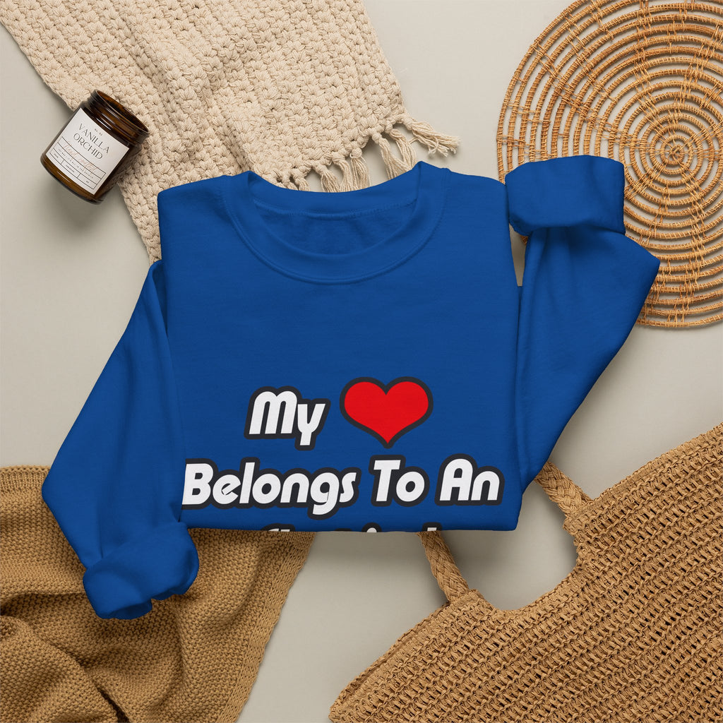 My Heart Belongs To An Electrical Engineer - Unisex Heavy Blend™ Crewneck Sweatshirt