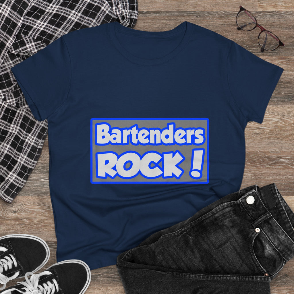 Bartenders Rock! - Women's Midweight Cotton Tee