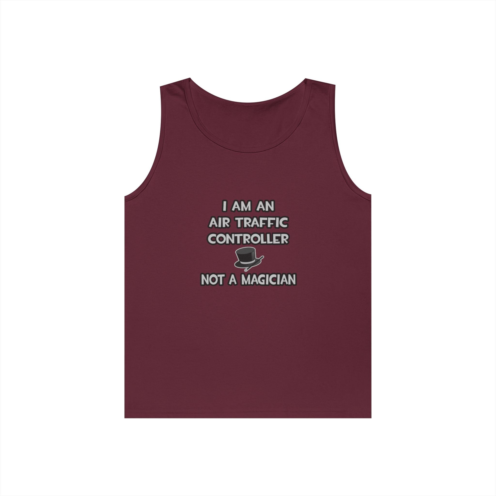 Air Traffic Controller ... Not A Magician - Unisex Heavy Cotton Tank Top