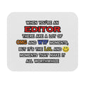 Editor ... OMG WTF LOL - Mouse Pad (Rectangle)