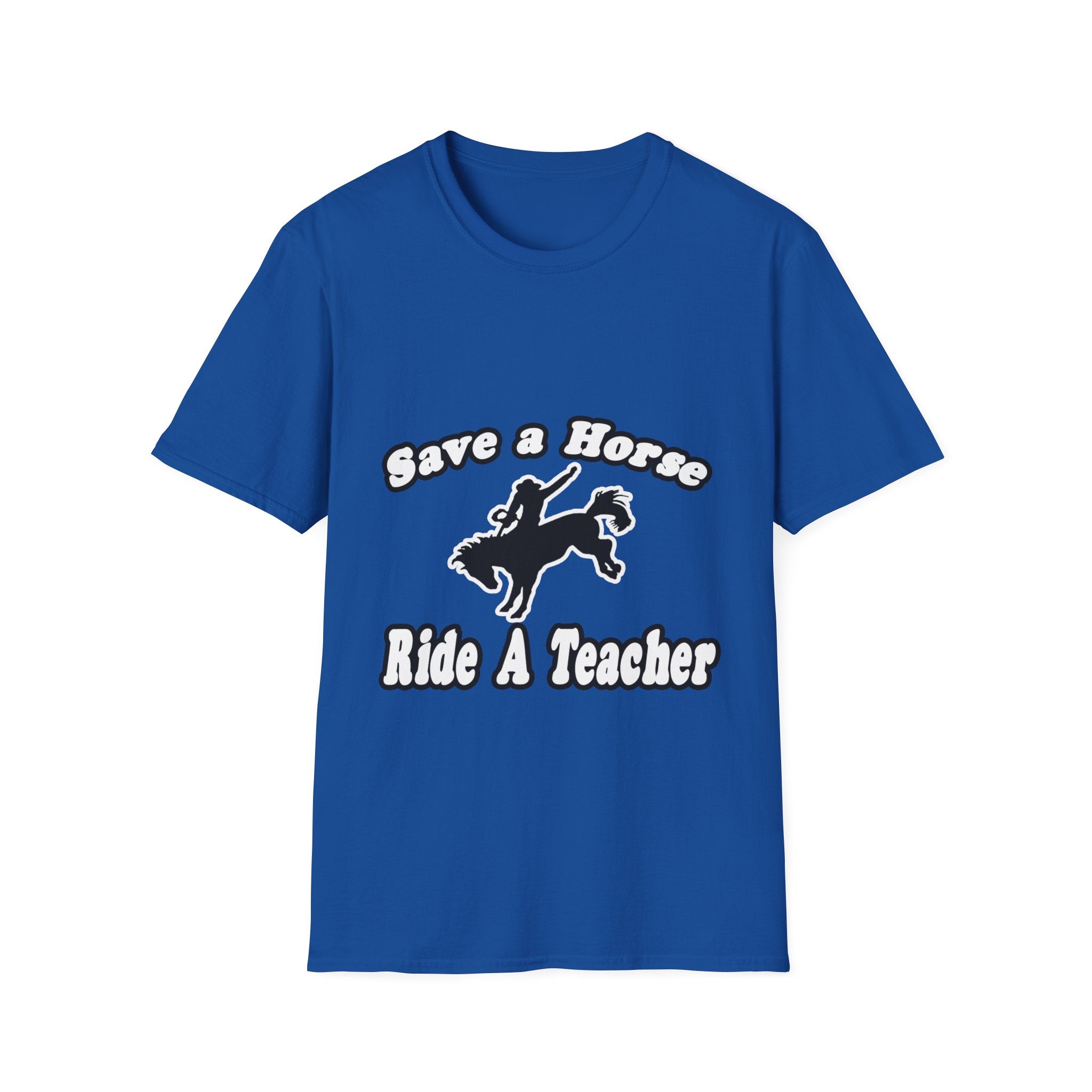save horse ride teacher - Unisex Softstyle T-Shirt