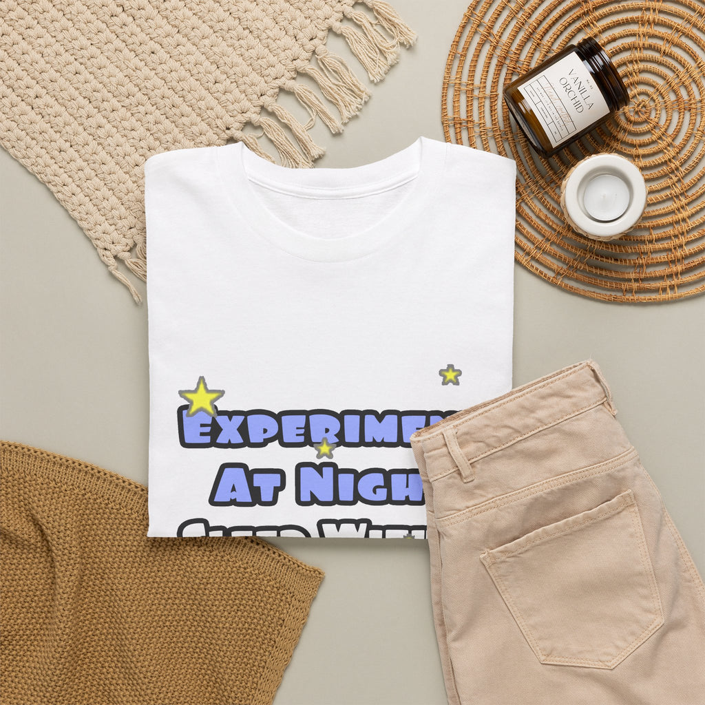 Experiment At Night...Sleep With a Chemist - Unisex Heavy Cotton Tee
