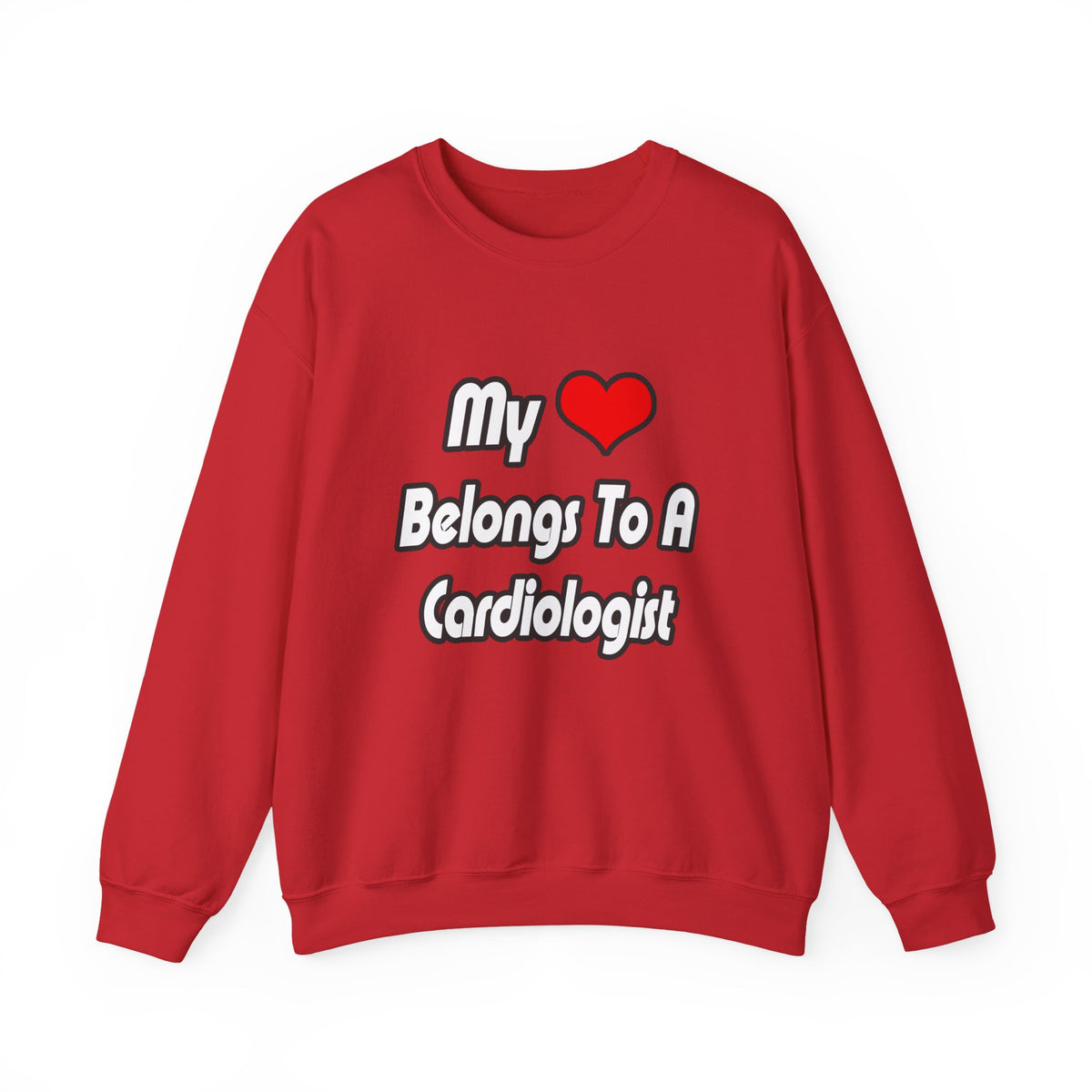 My Heart Belongs To A Cardiologist - Unisex Heavy Blend™ Crewneck Sweatshirt