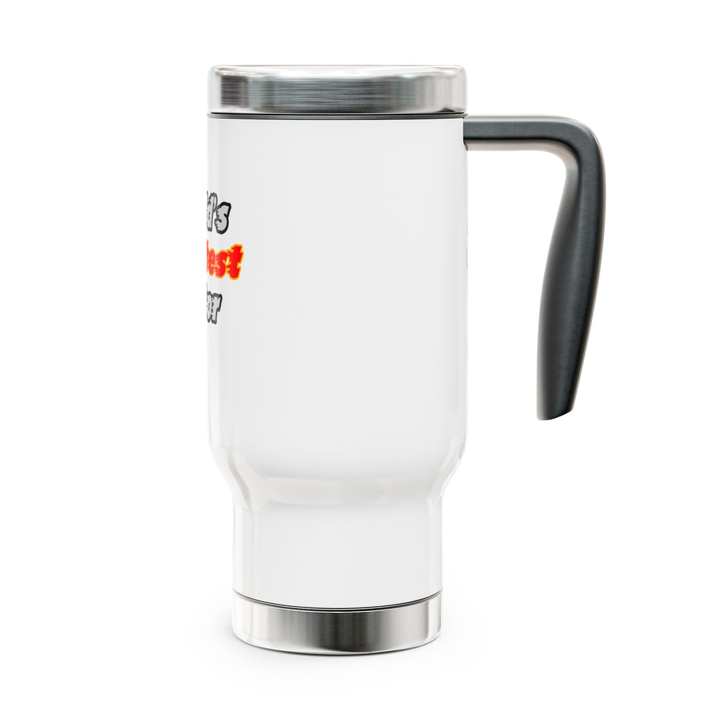 World's Hottest Doctor - Stainless Steel Travel Mug with Handle, 14oz
