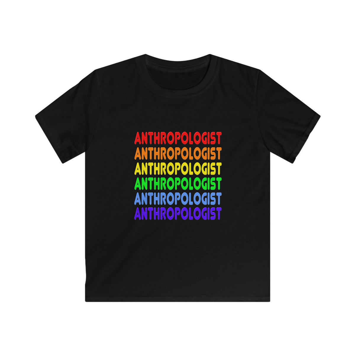 Rainbow Anthropologist - Kids Softstyle Tee