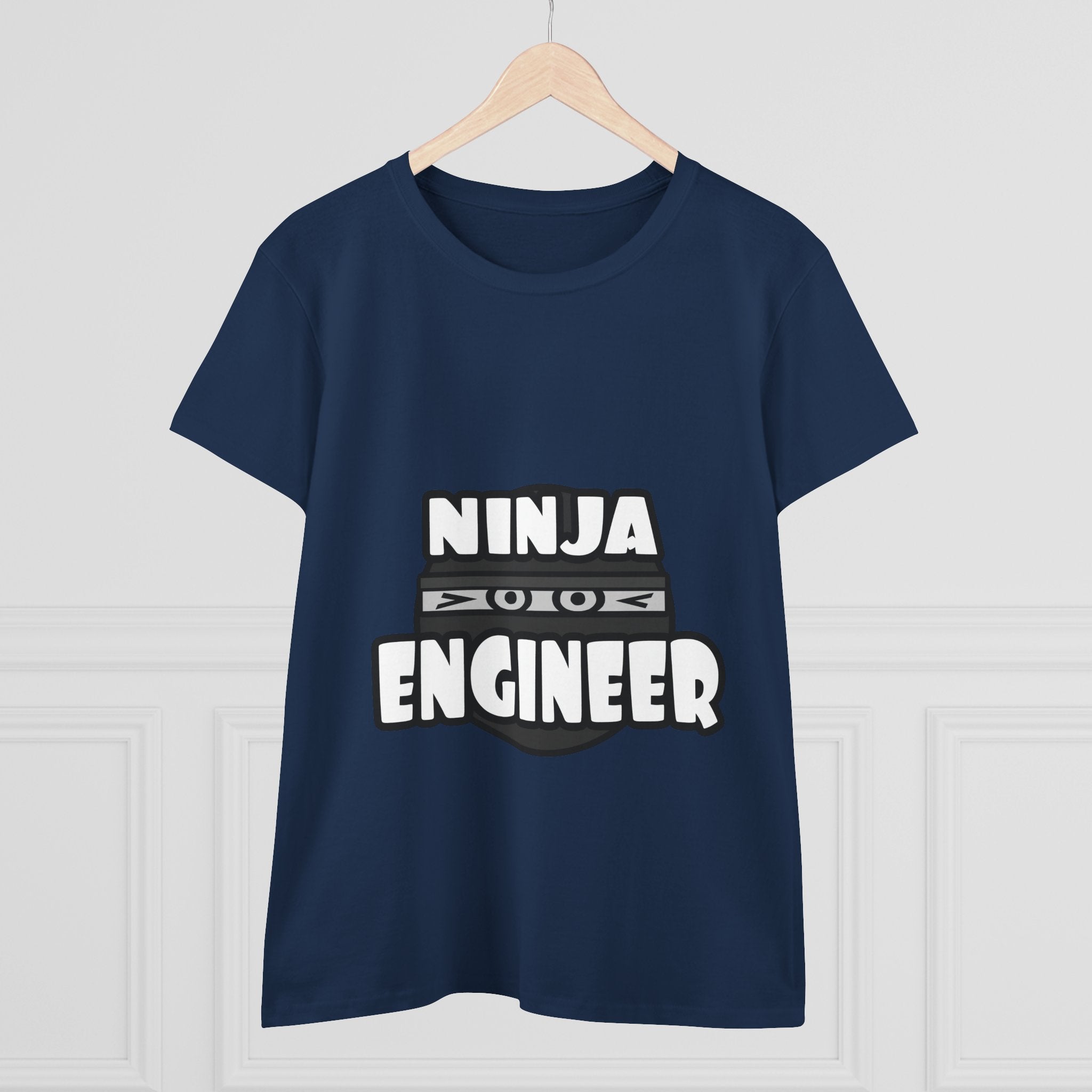 Ninja Engineer (2) - Women's Midweight Cotton Tee