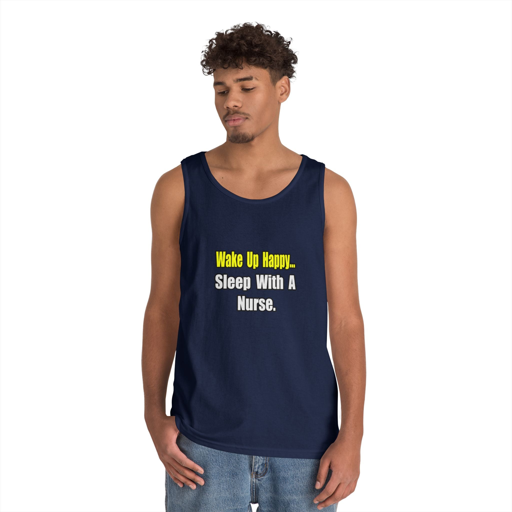 Sleep With a Nurse - Unisex Heavy Cotton Tank Top