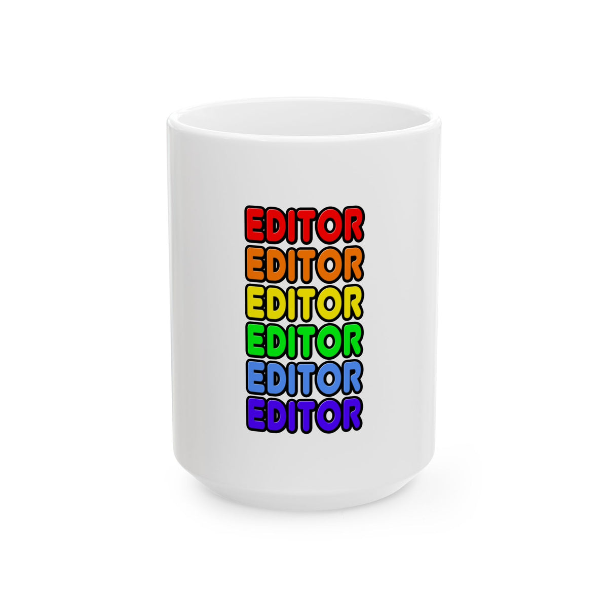 Rainbow Editor - Ceramic Mug, (11oz, 15oz)