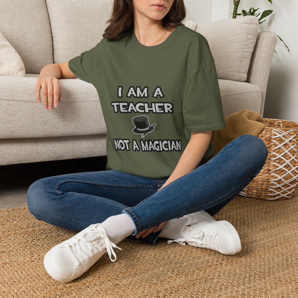 I Am A Teacher ... Not A Magician - Unisex Softstyle T-Shirt