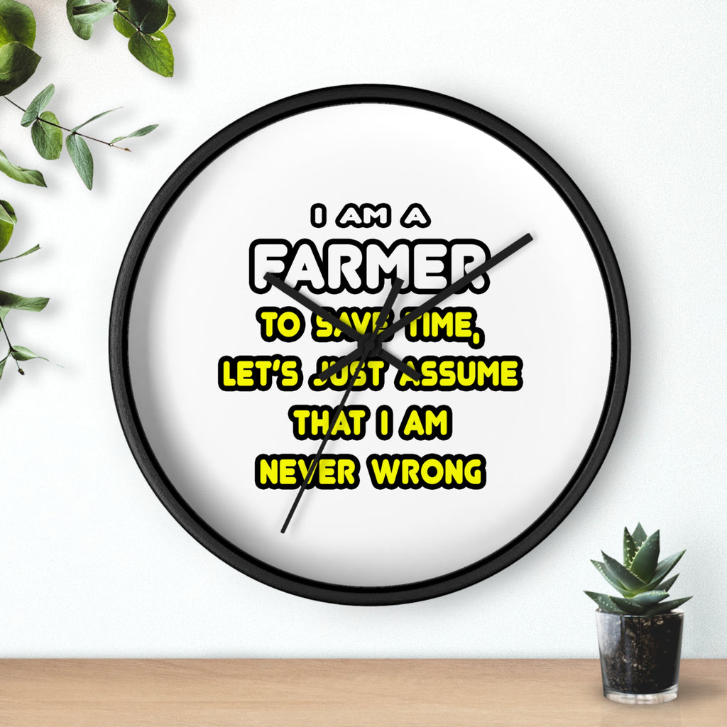 Funny Farmer T Shirts and Gifts - Wall Clock