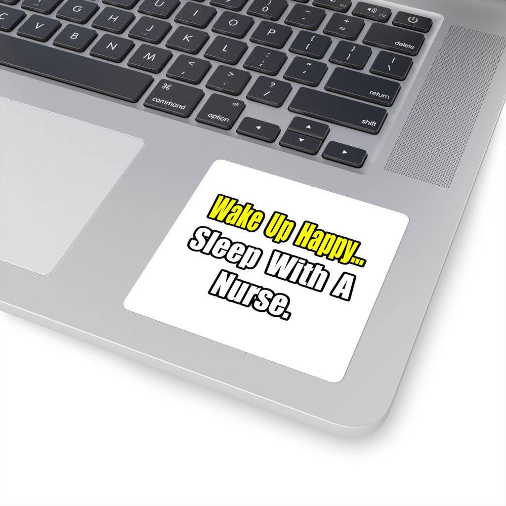 Sleep With a Nurse - Square Stickers