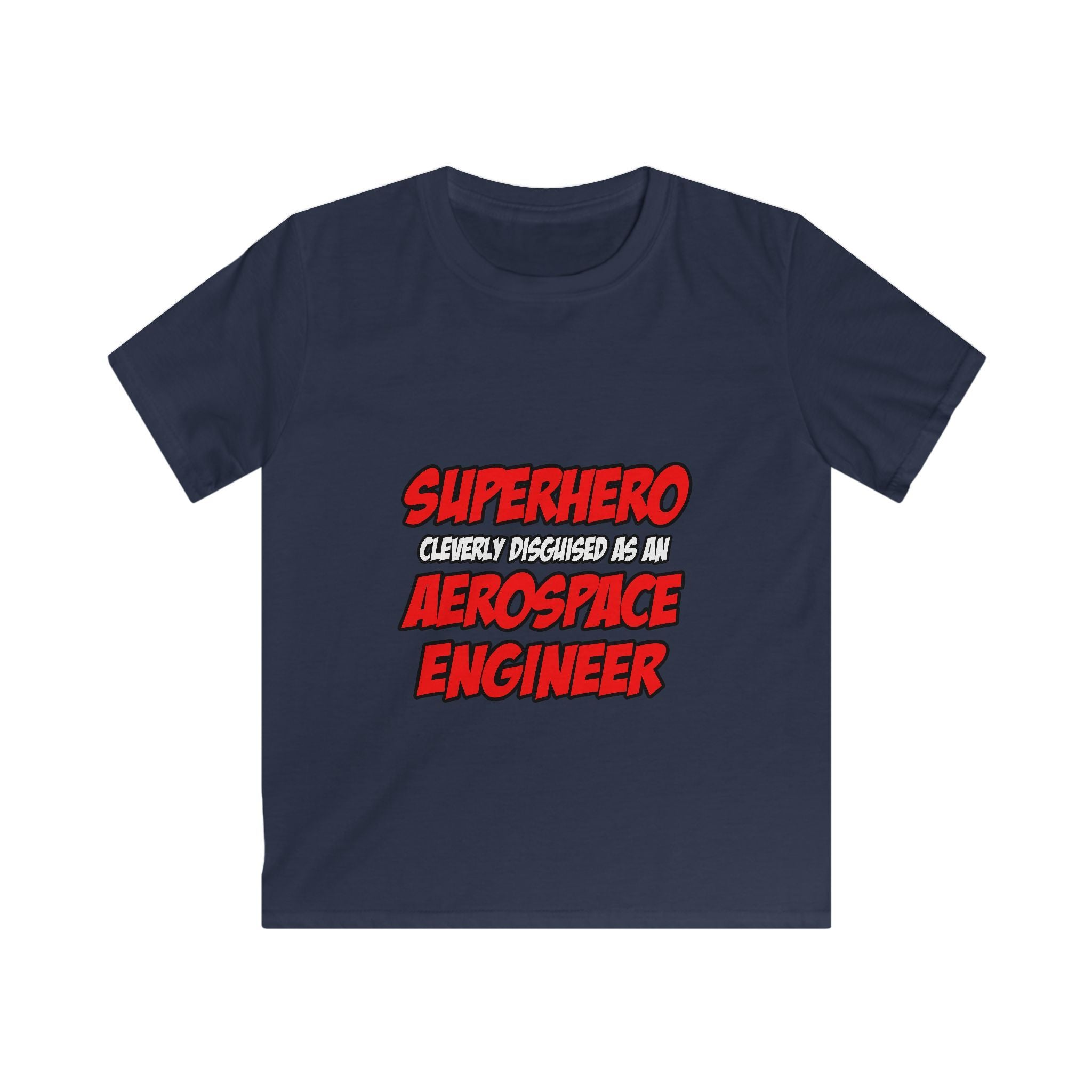 Superhero...Aerospace Engineer - Kids Softstyle Tee