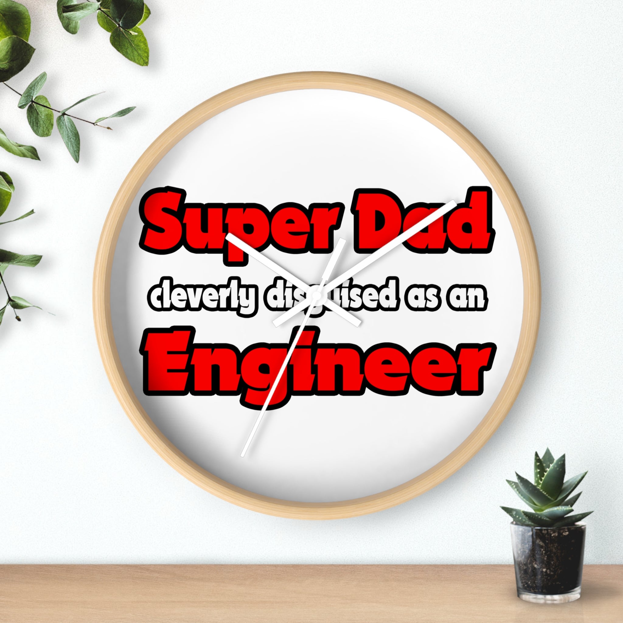 Super Dad ... Engineer - Wall Clock