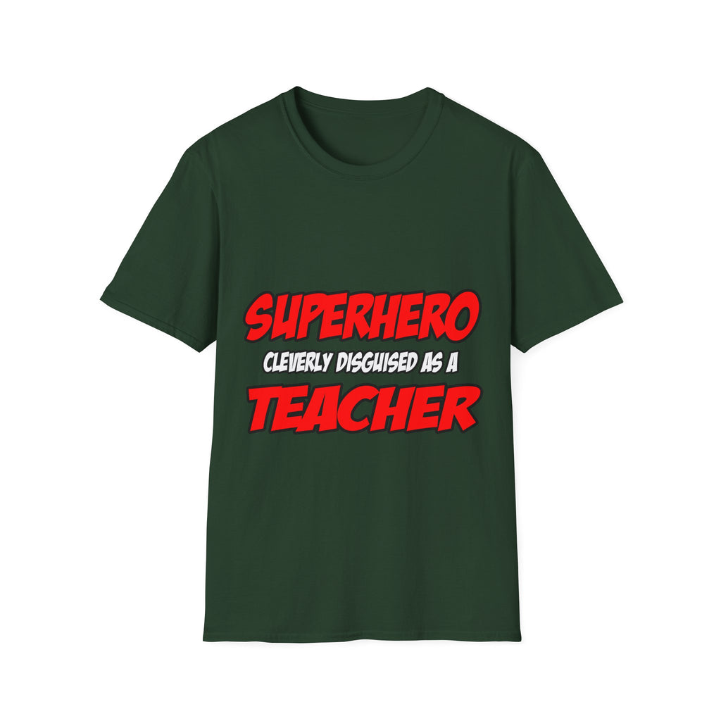 Superhero...Teacher - Unisex Softstyle T-Shirt